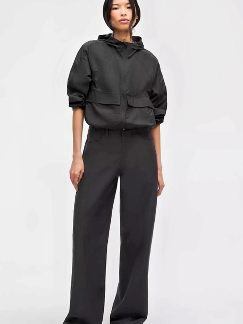 lululemon Stretch Woven Wide-Leg High-Rise Pant Black Size 4